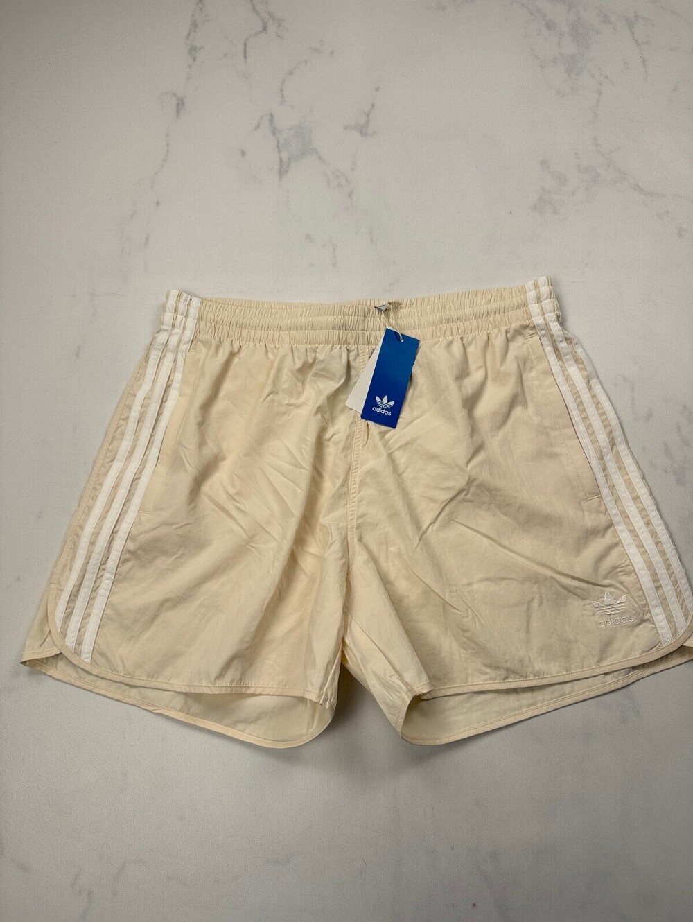 Adidas Sprinter Shorts Athletic Shorts Cream Current Adjustable - Men XL